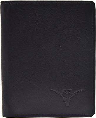 

VILL OKSE Men Black Genuine Leather Wallet(10 Card Slots)