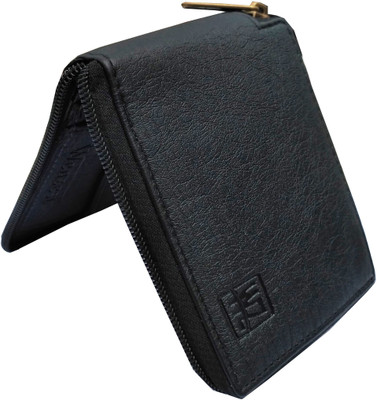 

Wenzest Men Tan Artificial Leather Wallet(3 Card Slots), Black