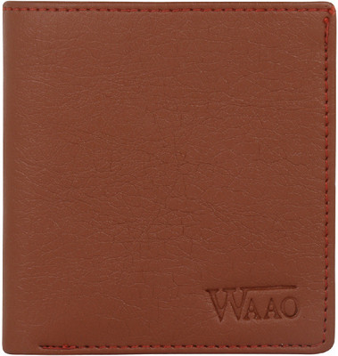 

WAAO Men Brown Artificial Leather Wallet(5 Card Slots)