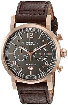 

Stuhrling Original Grey 7116 Stuhrling Original Men's 'Aviator' Quartz Stainless Steel and Brown Leather Dress Watch (Model: 583.03) Watch - For Men