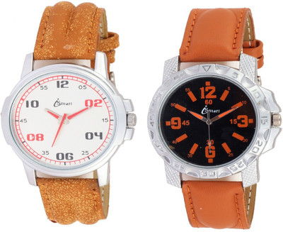 

Ismart Leather 2 number and 10 number combo watches for men Watch - For Men