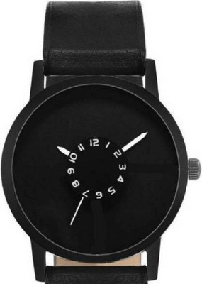 

Miss Perfect New Stylish Full Black Leather step Men & Women Watch - For Boys & Girls and women Watch - For Boys