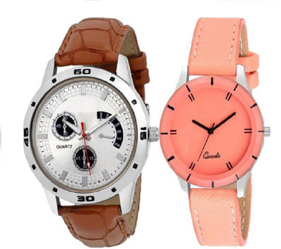 

PMAX LEATHER BIG BROWN AND ORANGE ANALOG NEW STYLISH FOR Watch - For Men & Women
