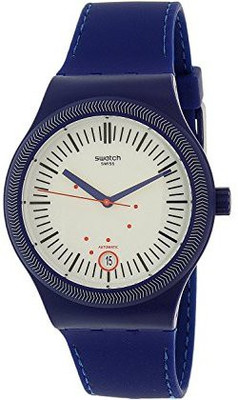 

Swatch white9126 Swatch Men's Originals SUTN401 Blue Silicone Automatic Watch Watch - For Men