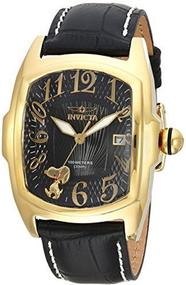 

Invicta Black4986 Invicta Men's 'Character Collection' Quartz Stainless Steel and Leather Casual Watch, Color:Black (Model: 25025) Watch - For Men