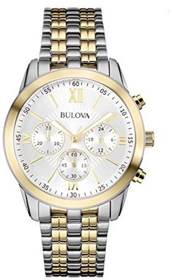 

Bulova White 4536 Bulova Men's 98A169 Two-Tone Stainless Chronograph Bracelet Watch Watch - For Men