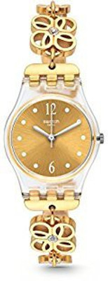 

Swatch gold7197 Swatch Women's 25mm Gold-Tone Steel Bracelet Plastic Case Quartz Analog Watch LK360G Watch - For Women