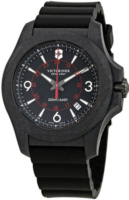 Victorinox Black2886 Victorinox I.N.O.X. Carbon Black Dial Mens Rubber Watch 241777 Analog Watch - For Men