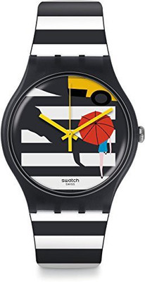 

Swatch Multicolor4752 Swatch Men's Originals SUOM108 Black Multi Rubber Analog Quartz Fashion Watch Watch - For Men