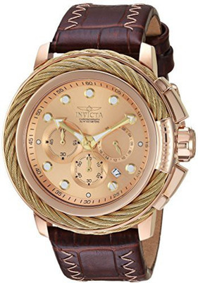 

Invicta Rose Gold4983 Invicta Men's 'Bolt' Quartz Gold and Leather Casual Watch, Color:Brown (Model: 24443) Watch - For Men