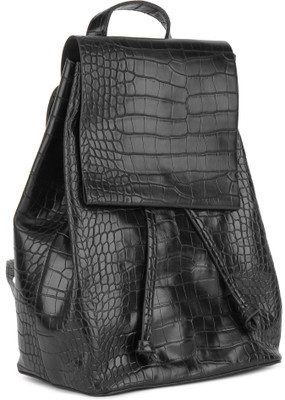 

French Connection ALANA CROCO BACK PACK 2 L Backpack(Black)