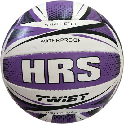 

HRS Twist Synthetic Rubber Volleyball - Purple Volleyball - Size: (Pack of 1, Purple