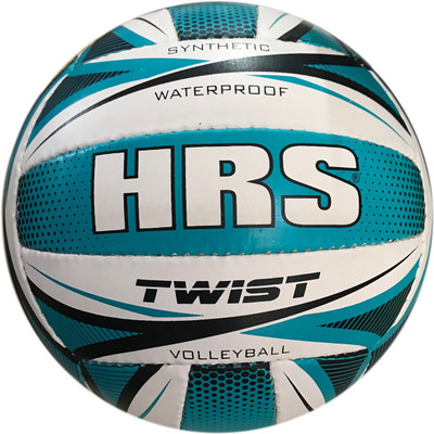 

HRS Twist Synthetic Rubber Volleyball - Blue Volleyball - Size: (Pack of 1, Blue