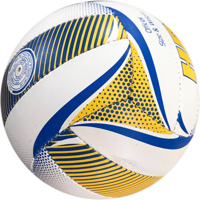 

HRS Club Synthetic Rubber Volleyball - White/Yellow Volleyball - Size: (Pack of 1, White, Yellow