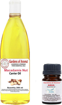 

Gardens Of Aroma Aqua Essential Oil And Macadamia Nut Carrier Oil(210 ml)