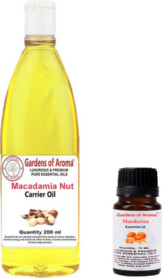 

Gardens Of Aroma Mandarian Essential Oil And Macadamia Nut Carrier Oil(210 ml)