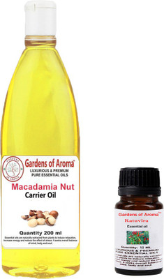 

Gardens Of Aroma Katuvira Essential Oil And Macadamia Nut Carrier Oil(210 ml)