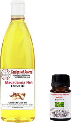 

Gardens Of Aroma Arachis Essential Oil And Macadamia Nut Carrier Oil(210 ml)