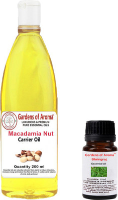 

Gardens Of Aroma Bhringraj Essential Oil And Macadamia Nut Carrier Oil(210 ml)