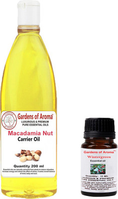 

Gardens Of Aroma Wintergreen Essential And Macadamia Nut Carrier Oil(210 ml)