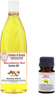 

Gardens Of Aroma Amla Essential Oil And Macadamia Nut Carrier Oil(210 ml)