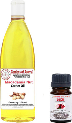 

Gardens Of Aroma Onion Essential Oil And Macadamia Nut Carrier Oil(210 ml)