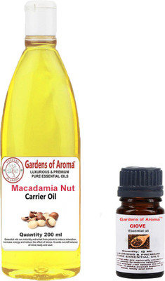 

Gardens Of Aroma Clove Esssential Oil And Macadamia Nut Carrier Oil(210 ml)