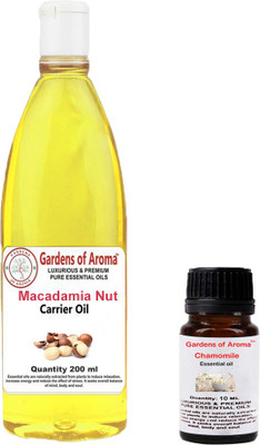 

Gardens Of Aroma Chamomile Essential Oil And Macadamia Nut carrier Oil(210 ml)