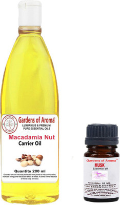 

Gardens Of Aroma Musk Essential Oil And Macadamia Nut Carrier Oil(210 ml)