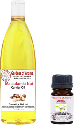 

Gardens Of Aroma Jasmine Essential Oil And Macadamia Nut Carrier Oil(210 ml)