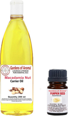 

Gardens Of Aroma Pumpkinseed Essential Oil And Macadamia Nut Carrier Oil(210 ml)