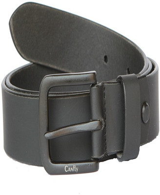 

Canfly Men Formal Black Genuine Leather Belt
