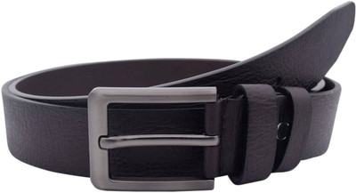 

Baluchi Men Formal Black Artificial Leather Belt, Brown