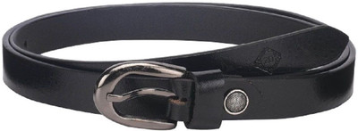 

Zadell Designs Women Black Genuine Leather Belt