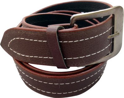 Eagle Buzz Men & Women Brown Artificial Leather Belt