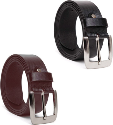 

FAST FOH Men & Women Black, Brown Synthetic Belt