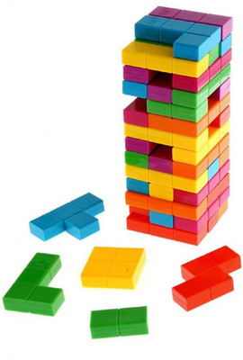 

Montez Colorful Combine Jenga Tetris Tower Up Stacking Game Set for Kids(Multicolor)