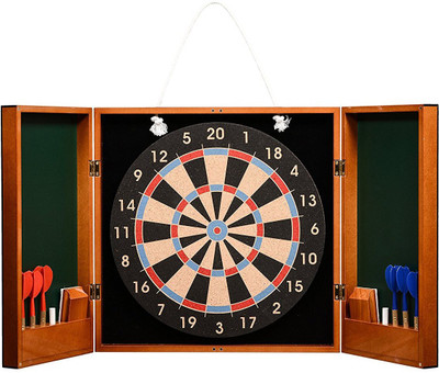 

Cerasus Exclusive DartBoard with High Gloss Walnut colored Cabinet (BOG 213) Board Game