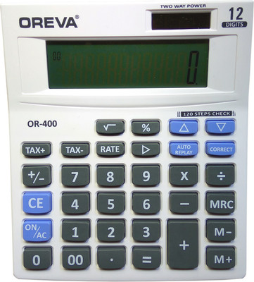 

Oreva OR 400 Check & Correct Basic Calculator(12 Digit)