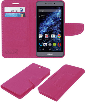 ACM Flip Cover for Blu Life Mark(Pink, Cases with Holder, Pack of: 1)