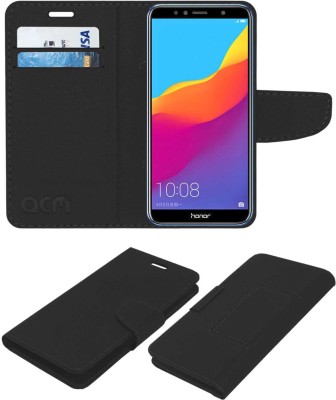 ACM Flip Cover for Honor 7A(Black, Cases with Holder, Pack of: 1)