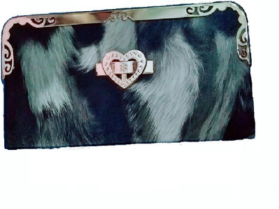

site teccho Casual Black, White Clutch