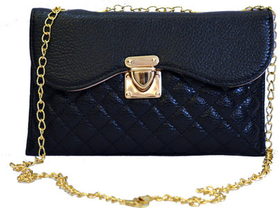 

AGINOS Party Black Clutch