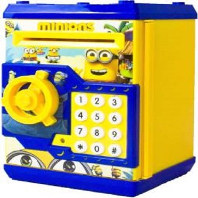 

CLASTIK Mini Piggy Bank Safe Box Money Coin Atm Bank Toy Atm Machine Kids Gift Money Box Digital Saving Boxes (yellow) Coin Bank(Yellow)