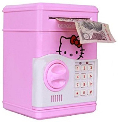 

CLASTIK kids Piggy bank ATM toy Coin Bank(Pink)