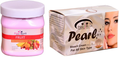 

Pink Root Pearl Bleach 250gm, Fruit Cream 500ml(Set of 2)
