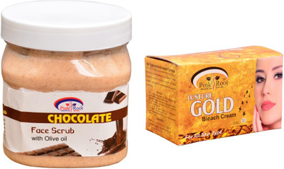 

Pink Root Gold Bleach 250gm, Chocolate Scrub 500ml(Set of 2)