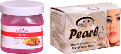 

Pink Root Pearl Bleach 250gm, Fruit Gel 500ml(Set of 2)