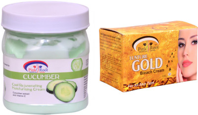 

Pink Root Gold Bleach 250gm, Cucumber Cream 500ml(Set of 2)