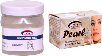 

Pink Root Pearl Bleach 250gm, Diamond Gel 500ml(Set of 2)